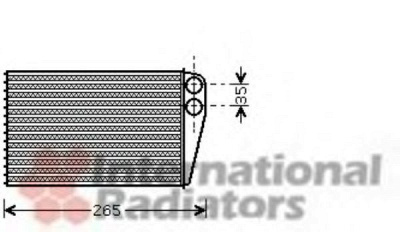 VAN WEZEL 43006354 -  Теплообменник, отопление салона
